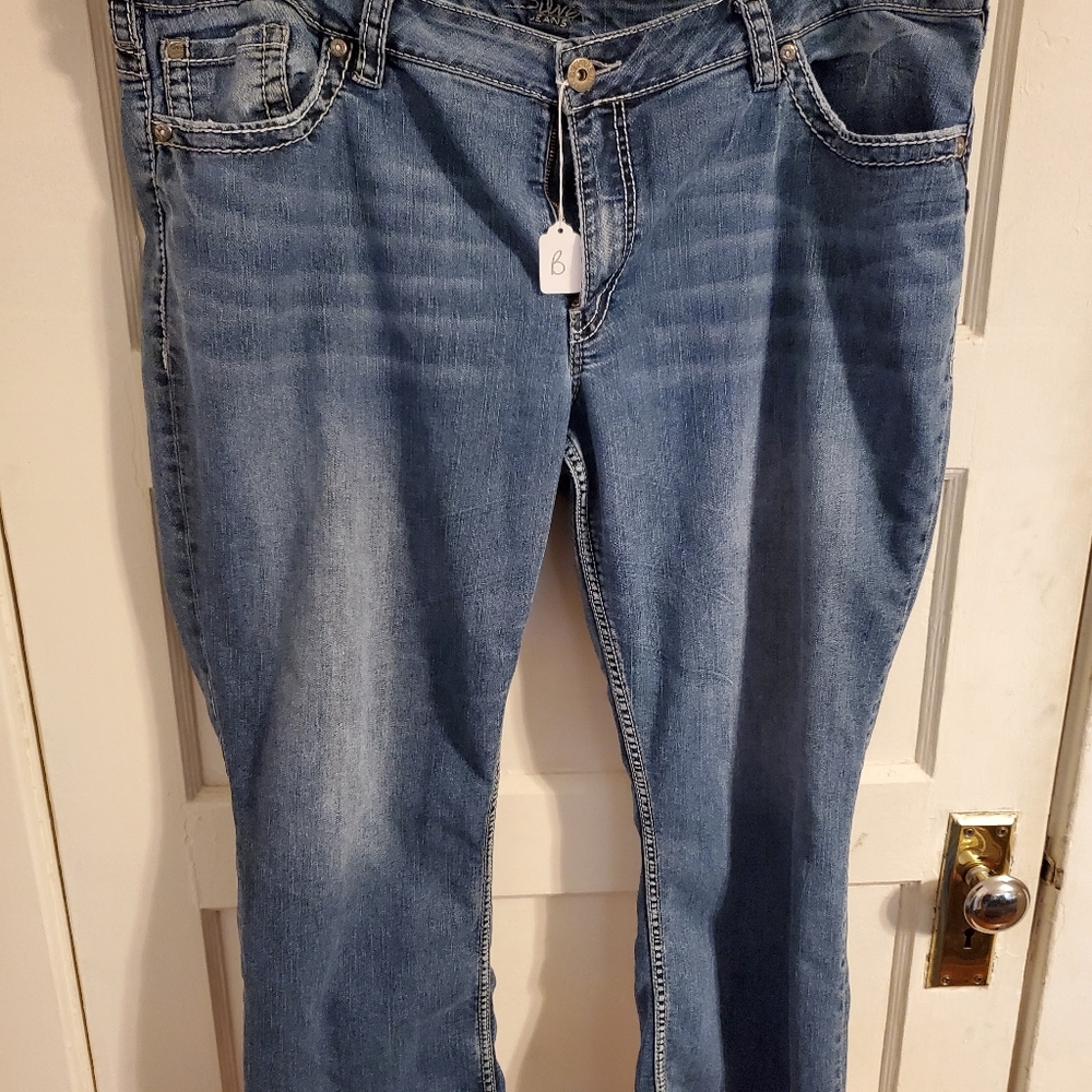 Silver plus size jeans